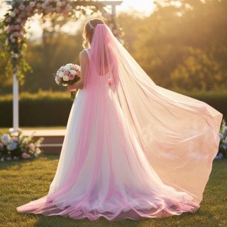 Tul pentru TUTU Rainbow design B