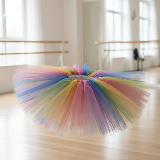 Tul pentru TUTU Rainbow design C
