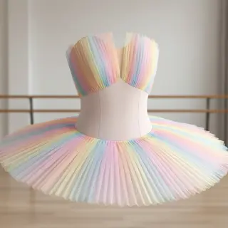 Tul pentru TUTU ROYAL Rainbow multicolor