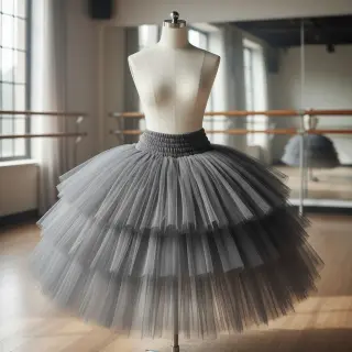 Tul pentru TUTU dark grey 160 cm