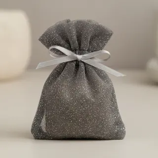 Tul pentru TUTU ROYAL SPARKLE dark grey silver