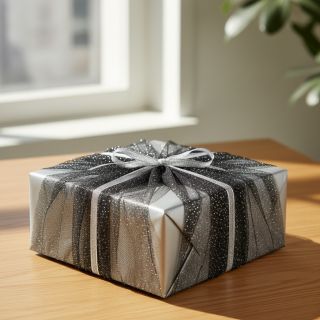 Tul pentru TUTU ROYAL SPARKLE black silver