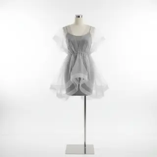 Tul pentru TUTU ROYAL SPARKLE grey silver