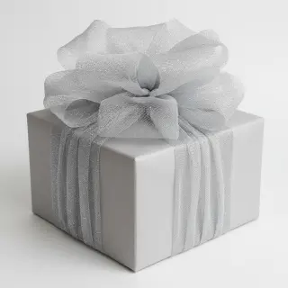 Tul pentru TUTU ROYAL SPARKLE grey silver