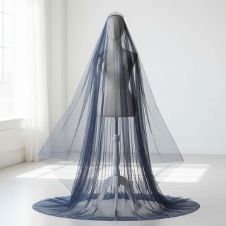 Tul pentru TUTU ROYAL SPARKLE navy silver