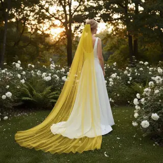 Tul pentru TUTU yellow 160 cm