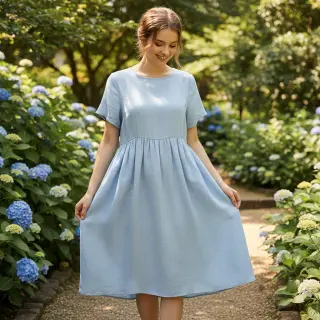 In cu bumbac Lico light blue