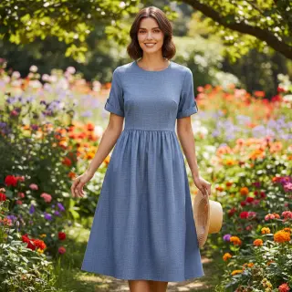 In cu bumbac Lico navy
