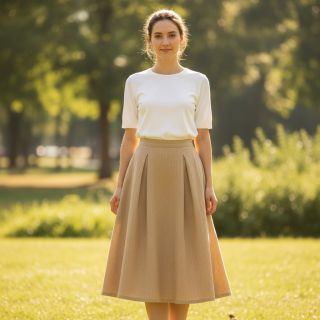 In cu bumbac Fishbone camel