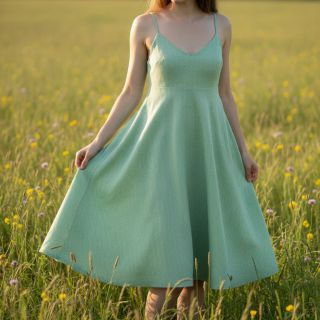 In cu bumbac Fishbone green