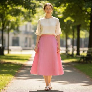 In cu bumbac Fishbone fuchsia