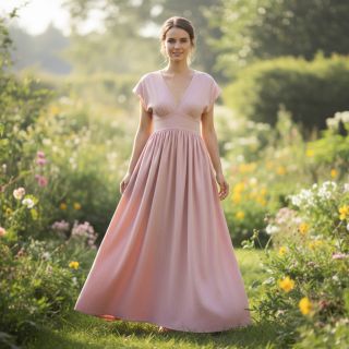 In cu bumbac Fishbone pink