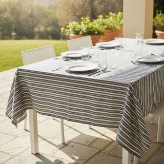 In cu bumbac Lira big stripe black