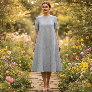 In cu bumbac  Lira mini stripe jeans