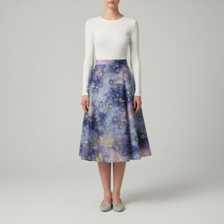 Țesătură din bumbac TIE DYE EMBROIDERY Poppy design T