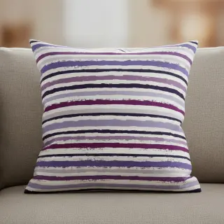Țesătură din bumbac Big stripes Snoozy violet