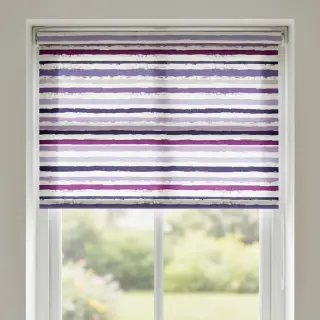 Țesătură din bumbac Big stripes Snoozy violet