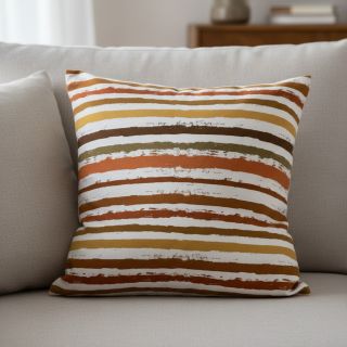 Țesătură din bumbac Big stripes Snoozy brick