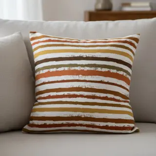 Țesătură din bumbac Big stripes Snoozy brick