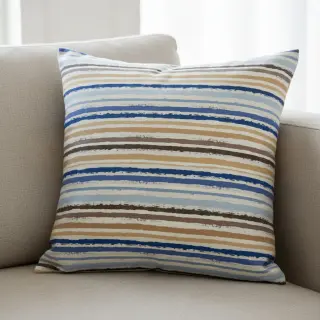 Țesătură din bumbac Small stripes Snoozy old blue