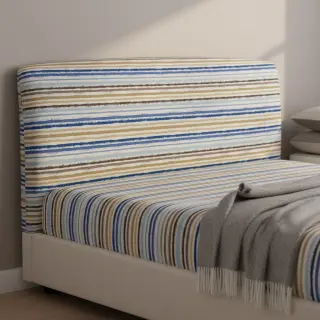 Țesătură din bumbac Small stripes Snoozy old blue