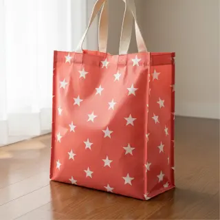 Țesătură din bumbac Stars coral