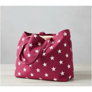 Țesătură din bumbac Stars cerise