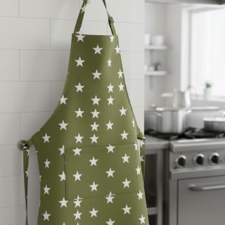 Țesătură din bumbac Stars green