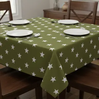 Țesătură din bumbac Stars green