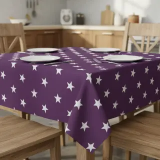 Țesătură din bumbac Stars purple