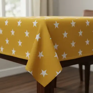 Țesătură din bumbac Stars yellow