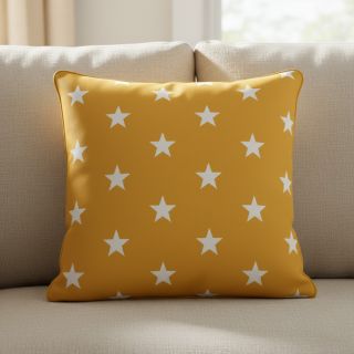 Țesătură din bumbac Stars yellow