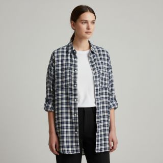 Țesătură din bumbac YARN DYED CHECK BRUSHED Silva design B