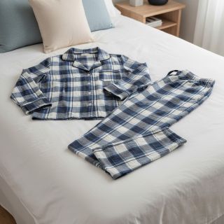 Țesătură din bumbac YARN DYED CHECK BRUSHED Silva design A