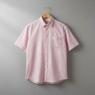 Țesătură din bumbac YARN DYED CHECK BRUSHED light rose