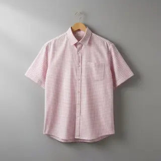 Țesătură din bumbac YARN DYED CHECK BRUSHED light rose