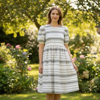 Țesătură din bumbac YARN DYED Structure army green