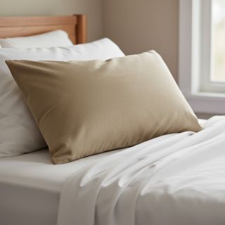 Poplin din bumbac dark beige