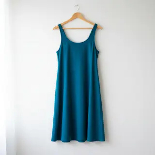 Poplin din bumbac ocean blue
