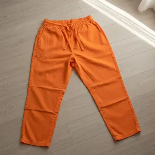 Poplin din bumbac tangerine