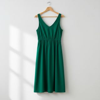 Poplin din bumbac dark emerald