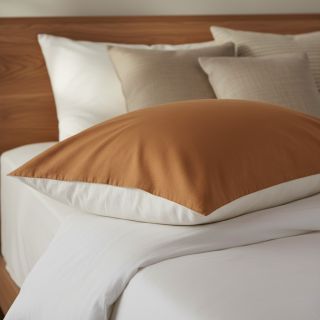 Poplin din bumbac dark cognac