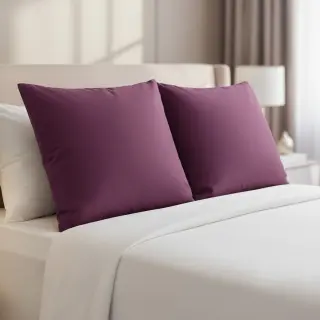 Poplin din bumbac aubergine