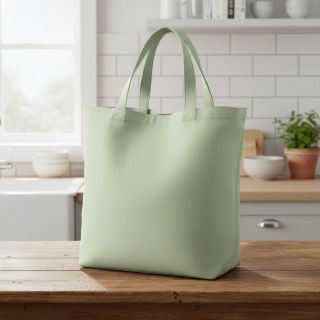 Poplin din bumbac sage