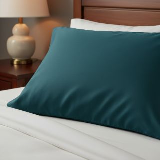 Poplin din bumbac dark cyan