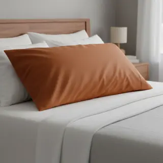 Poplin din bumbac cognac