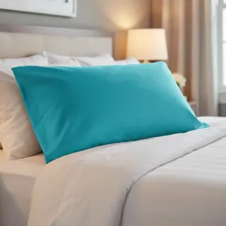 Poplin din bumbac light turquoise