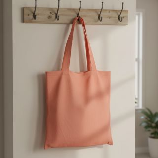 Poplin din bumbac coral