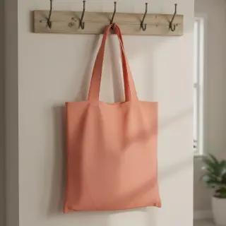 Poplin din bumbac coral
