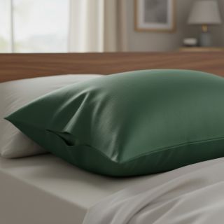 Poplin din bumbac dark green